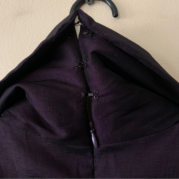 Xscape Dark Purple/Plum Sleeveless Cocktail Sheath Dress Size 10 - Picture 12 of 14